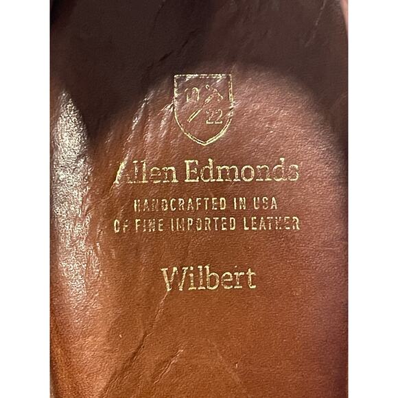 Allen Edmonds "WILBERT" Men's Split-Toe Lace-Up Formal Dress Shoes 10 D Brown - Picture 9 of 11